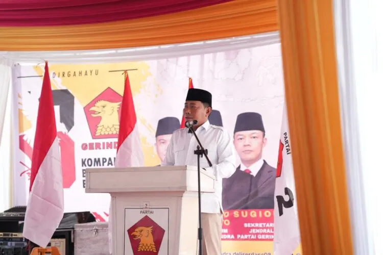 HUT Ke-18 Gerindra: Wabup Deliserdang Serukan Kekompakan untuk Dampak Sosial