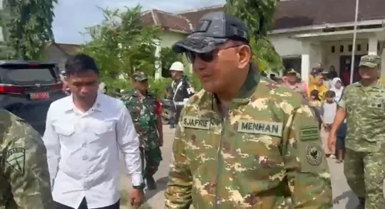 Menhan Tinjau Pembangunan Yonif 888 Satria Sejati di Rembang