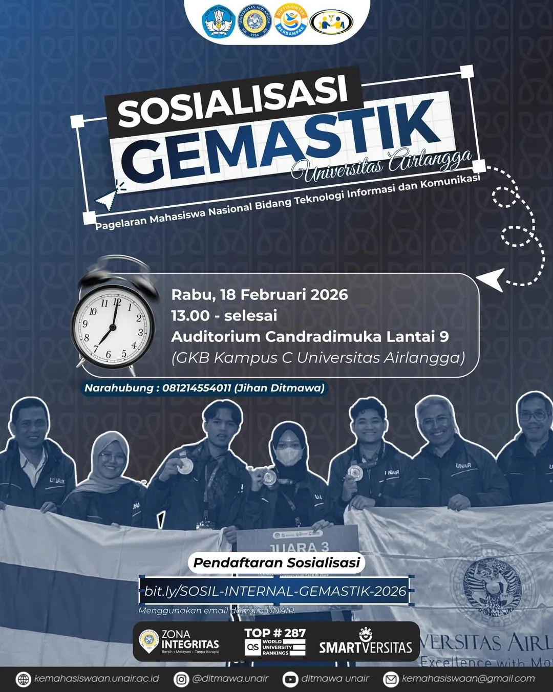 UNAIR Siapkan Mahasiswa untuk GEMASTIK 2026 melalui Sosialisasi Internal