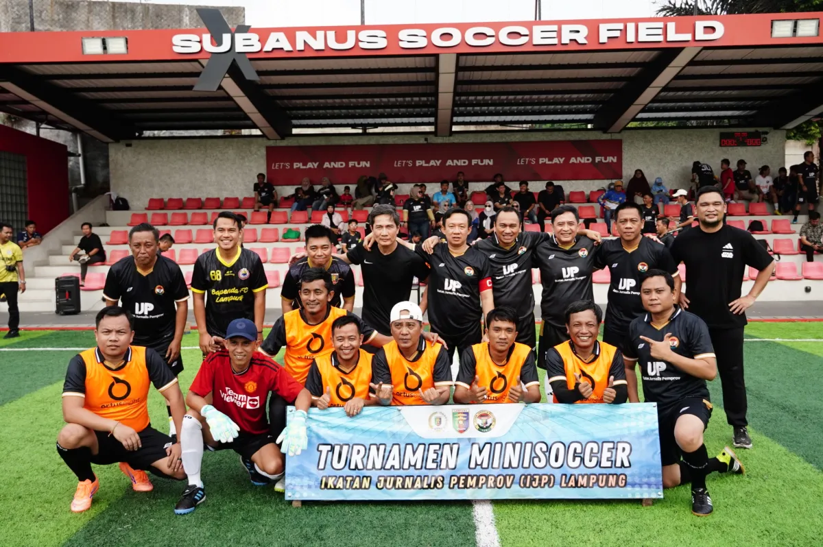 Turnamen Mini Soccer Perkuat Sinergi Pemprov Lampung dan Jurnalis