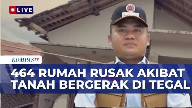 464 Rumah Warga di Tegal Rusak Akibat Tanah Bergerak
