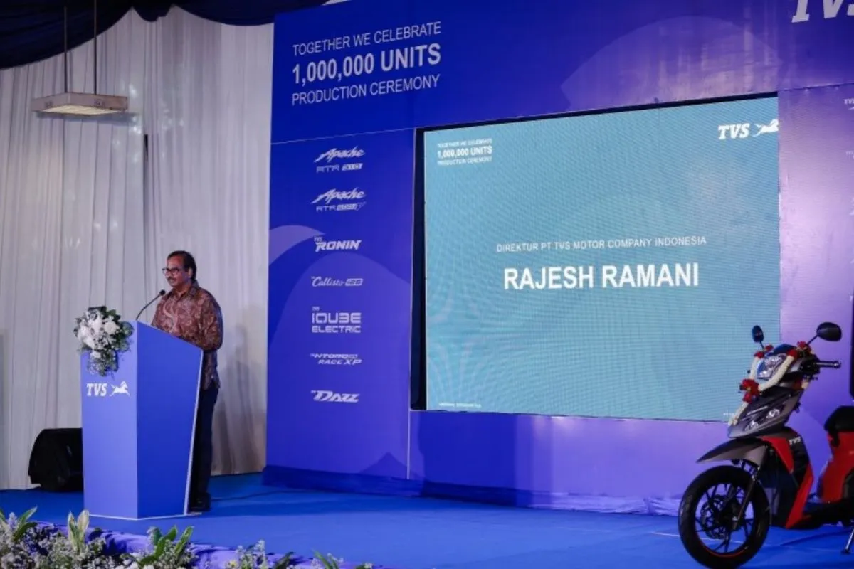 TVS Investasikan Rp4,2 Triliun untuk Pengembangan Industri Otomotif di Indonesia