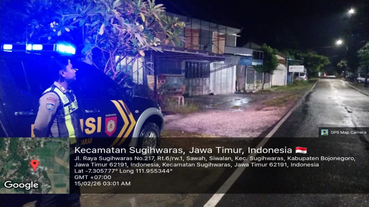 Polsek Sugihwaras Laksanakan Patroli Sapa Fajar untuk Keamanan Masyarakat
