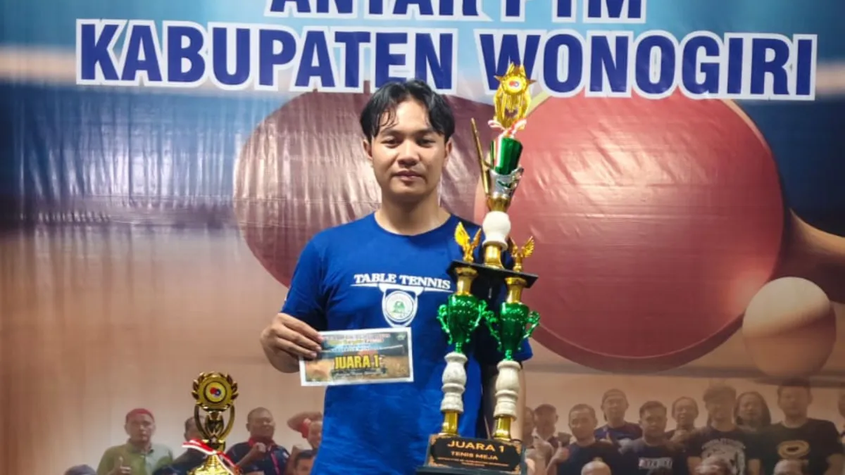 Al Afaafa dari MAN 1 Yogyakarta Raih Juara 1 Turnamen Tenis Meja Beregu