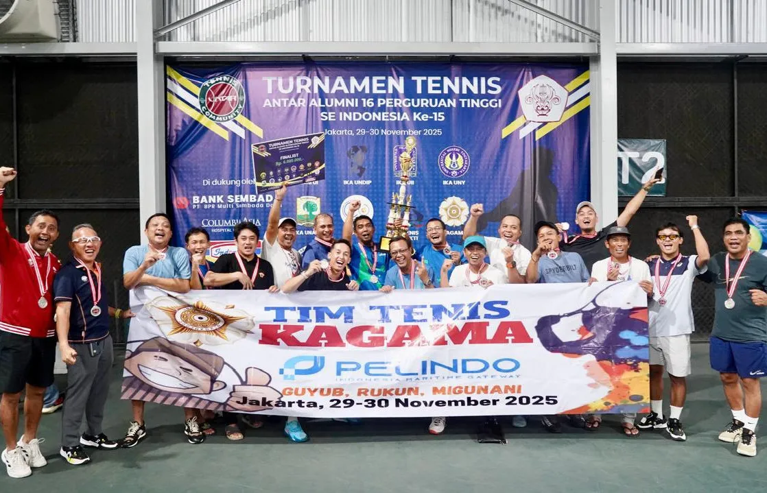 Kagama Tenis Raih Juara 2 di Turnamen Alumni Perguruan Tinggi 2025