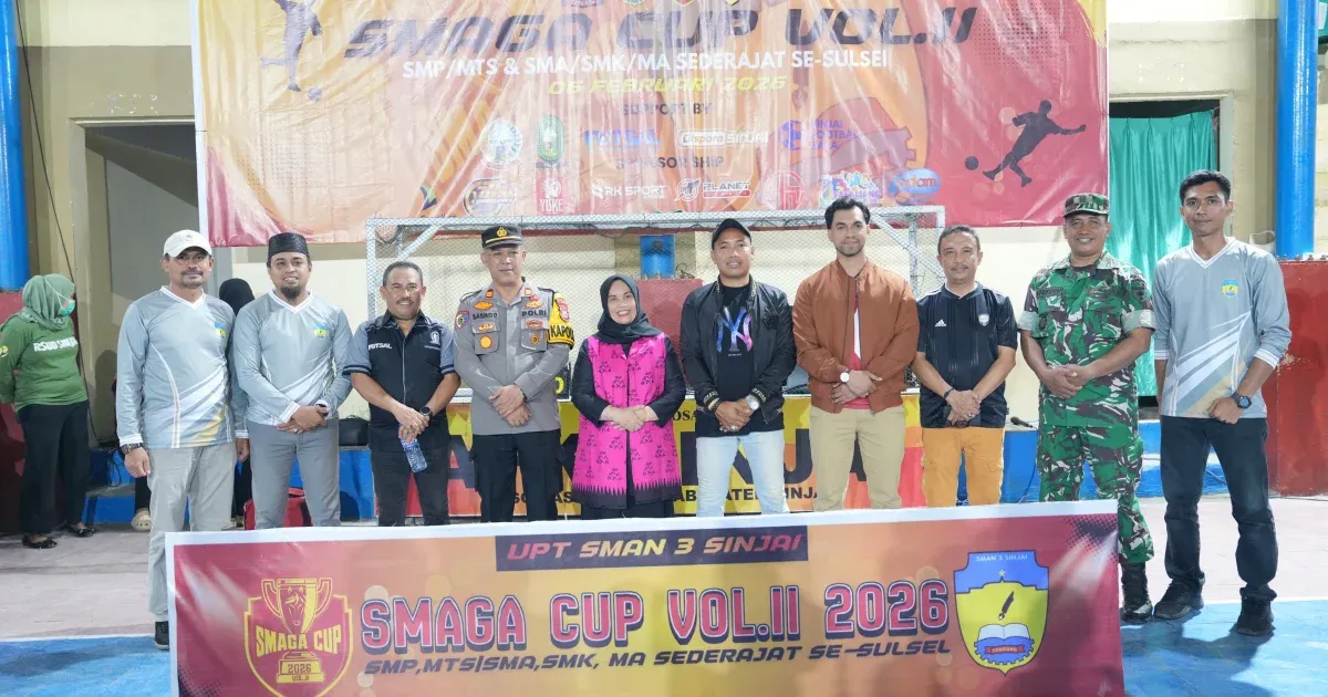 Smaga Cup Vol. II Resmi Dibuka, Bupati Sinjai Dorong Talenta Futsal Pelajar
