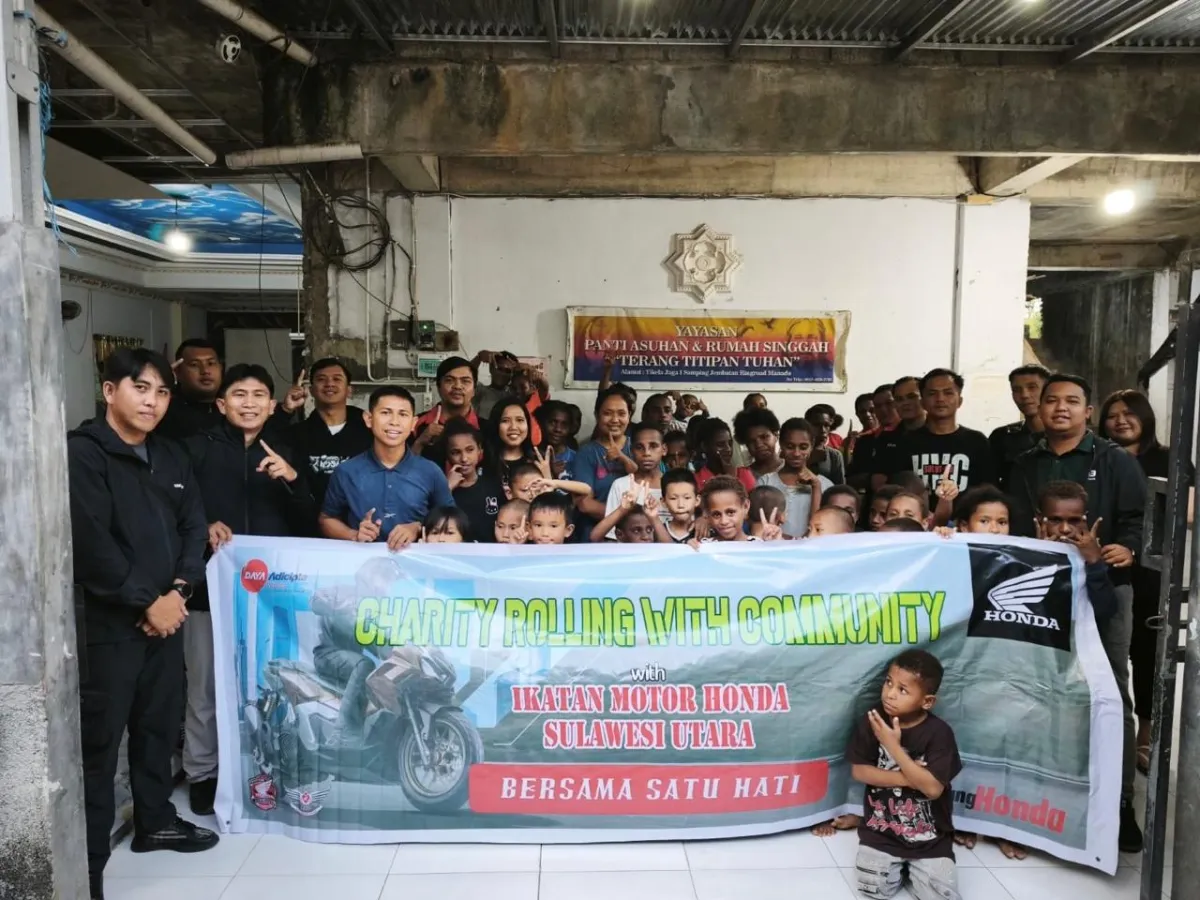 Komunitas Honda Vario Gelar Night Ride Sambil Salurkan Bantuan ke Panti Asuhan