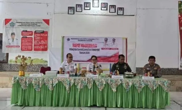 Rakor Kecamatan Dimembe Bahas Evaluasi Program dan Isu Strategis