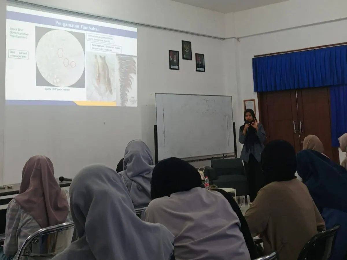 Mahasiswa Akuakultur FIKKIA Belajar Deteksi Kesehatan Udang Budidaya Berkelanjutan bersama Pakar
