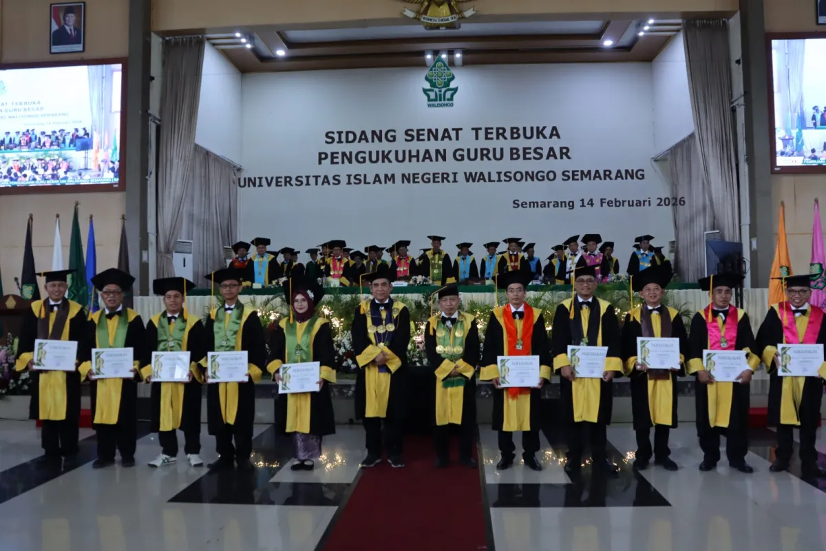 UIN Walisongo Kukuhkan 10 Guru Besar, Tegaskan Komitmen Kemanusiaan di Era Disrupsi