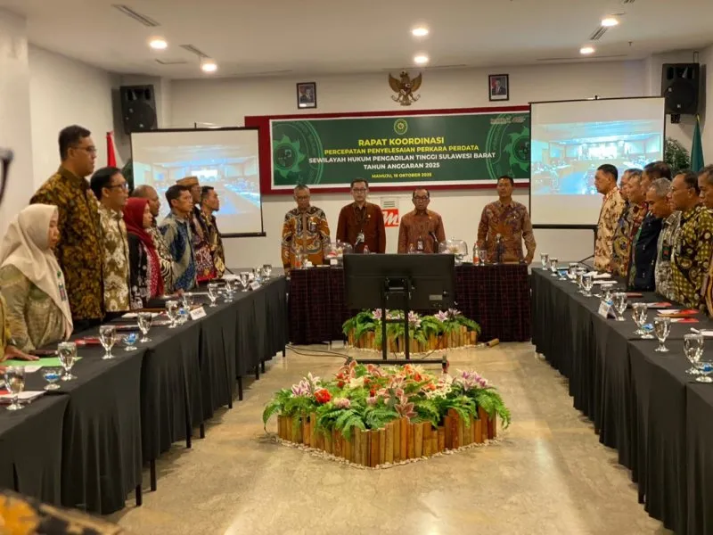 Rakor Pengadilan Tinggi Sulbar: Sinergi Penting untuk Penanganan Perkara Perdata