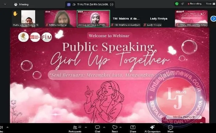 Webinar Public Speaking: Membangun Kepercayaan Diri dan Keterampilan Berbicara