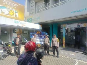 Polsek Kediri Kota Tingkatkan Patroli di Area Perbankan untuk Ciptakan Kamtibmas Aman