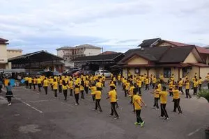 Polres Muara Enim Gelar Olahraga Rutin untuk Tingkatkan Kesehatan dan Soliditas Personel