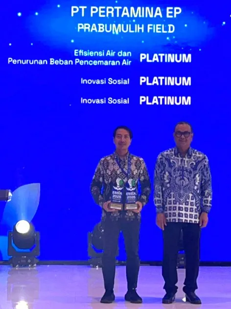 Pertamina EP Prabumulih Field Raih 3 Penghargaan Platinum untuk Inovasi Lingkungan dan Sosial
