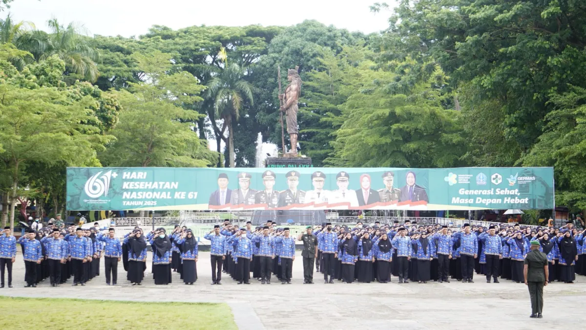 Wakil Bupati Bone Pimpin Upacara Hari Kesehatan Nasional ke-61