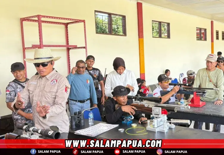 Latihan Menembak Persiapan Pelantikan Pengurus PERBAKIN Mimika