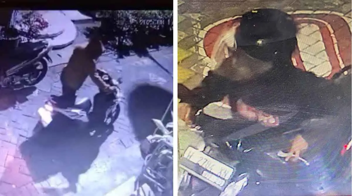Pencurian Kendaraan Bermotor Terjadi di Surabaya, Pelaku Terekam CCTV