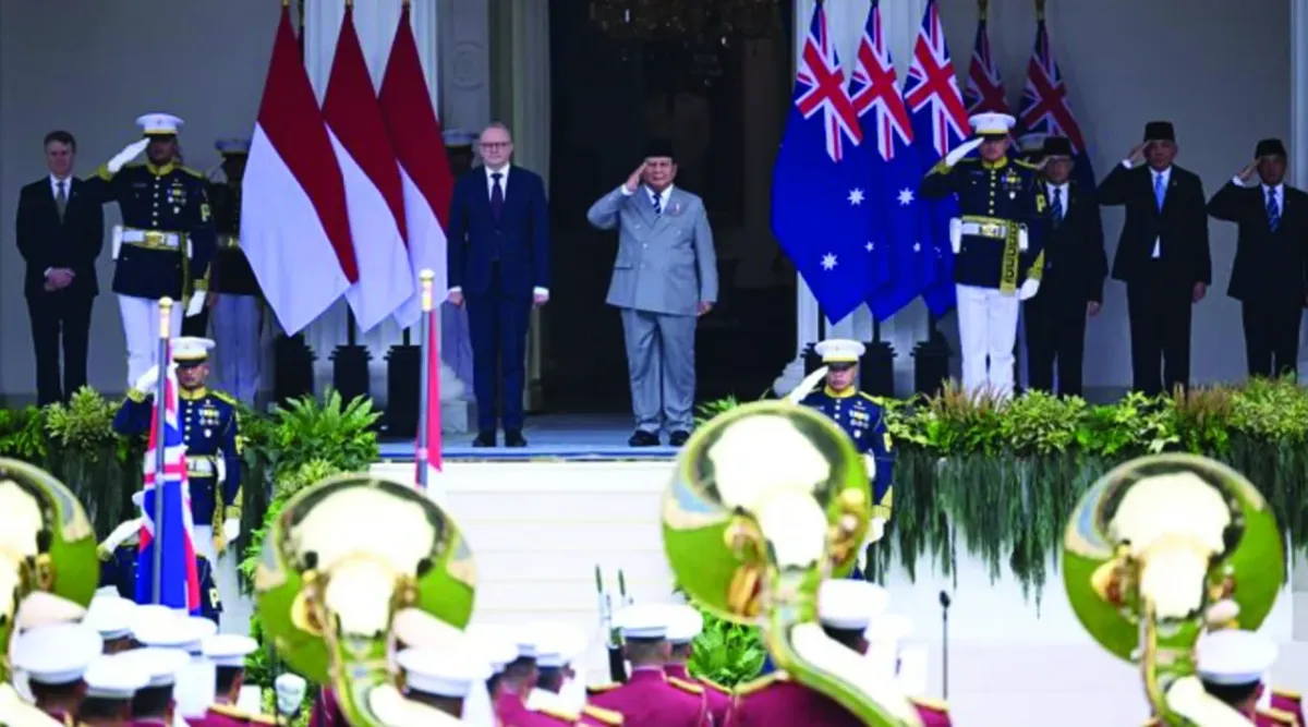 Presiden Prabowo Terima Kunjungan PM Australia Anthony Albanese di Istana Merdeka