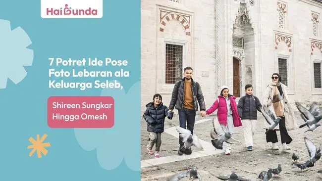 Inspirasi Pose Foto Lebaran Dari Keluarga Selebriti