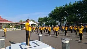 Polres Pasuruan Kota Gelar Olahraga Bersama Tingkatkan Kebugaran dan Kekompakan
