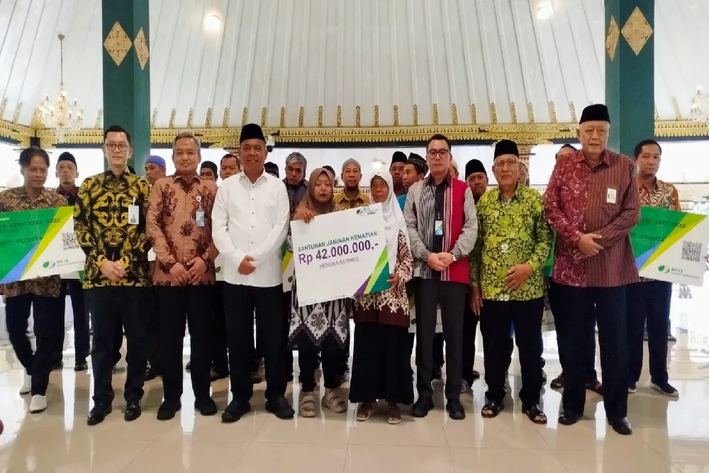 1.545 Marbot Sleman Resmi Terima Perlindungan BPJS Ketenagakerjaan