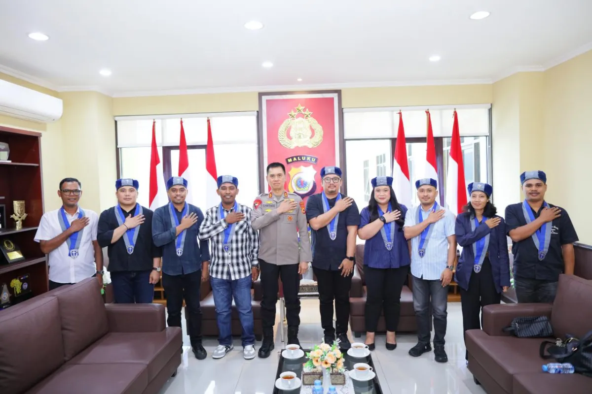 Kapolda Maluku Terima Audiensi Pengurus Pusat GMKI untuk Koordinasi Agenda Nasional
