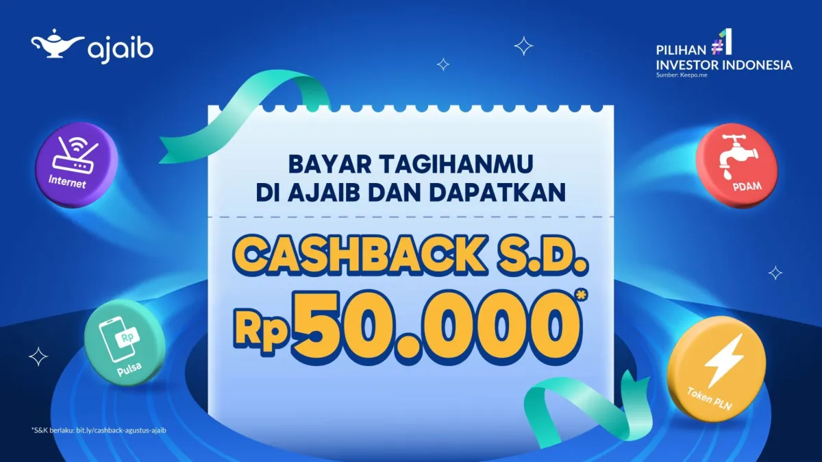 Ajaib Luncurkan Program Cashback untuk Transaksi Pertama Produk Digital