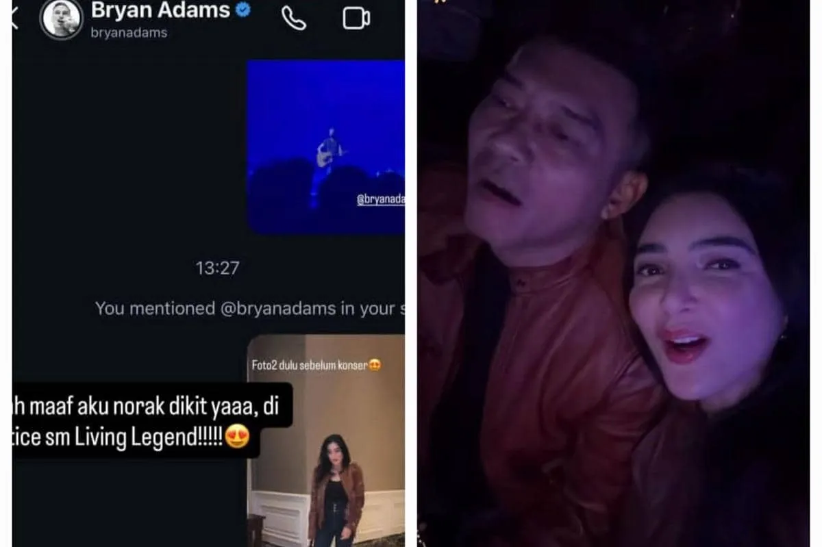 Ashanty dan Anang Seru Nonton Konser Bryan Adams, Story IG Di-notice Sang Idola