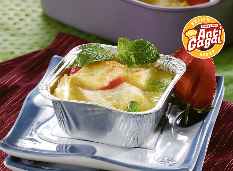 Nikmati Lezatnya Puding Roti Buah yang Lembut