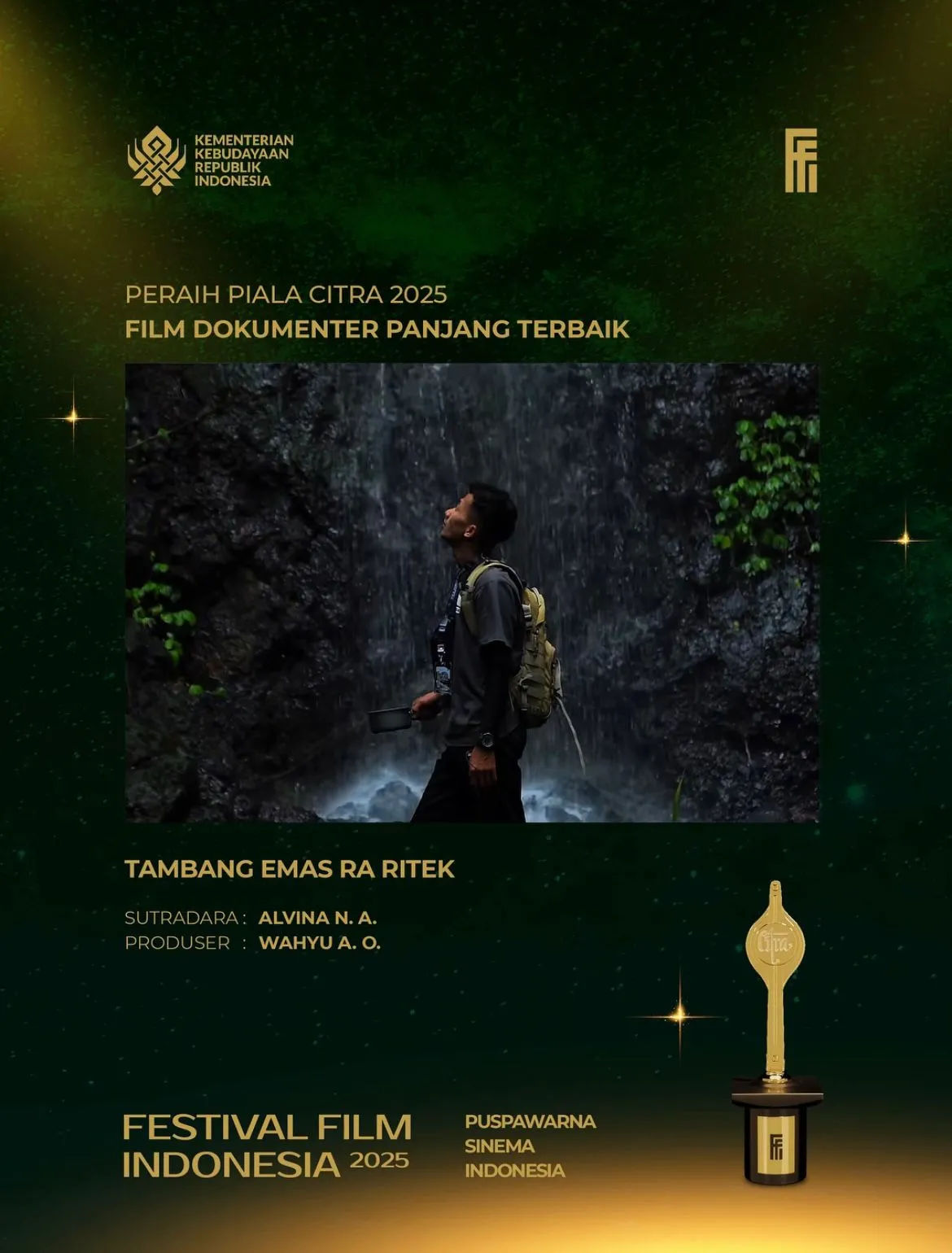 Film Dokumenter 'Tambang Emas Ra Ritek' Raih Piala Citra 2025, Suara Penolakan Warga Trenggalek Menjadi Sorotan Nasional