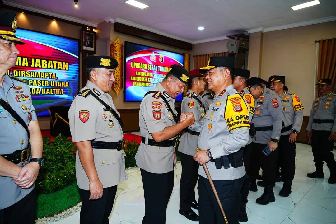 Kapolda Kaltim Pimpin Sertijab Pejabat Utama dan Kapolres Jajaran