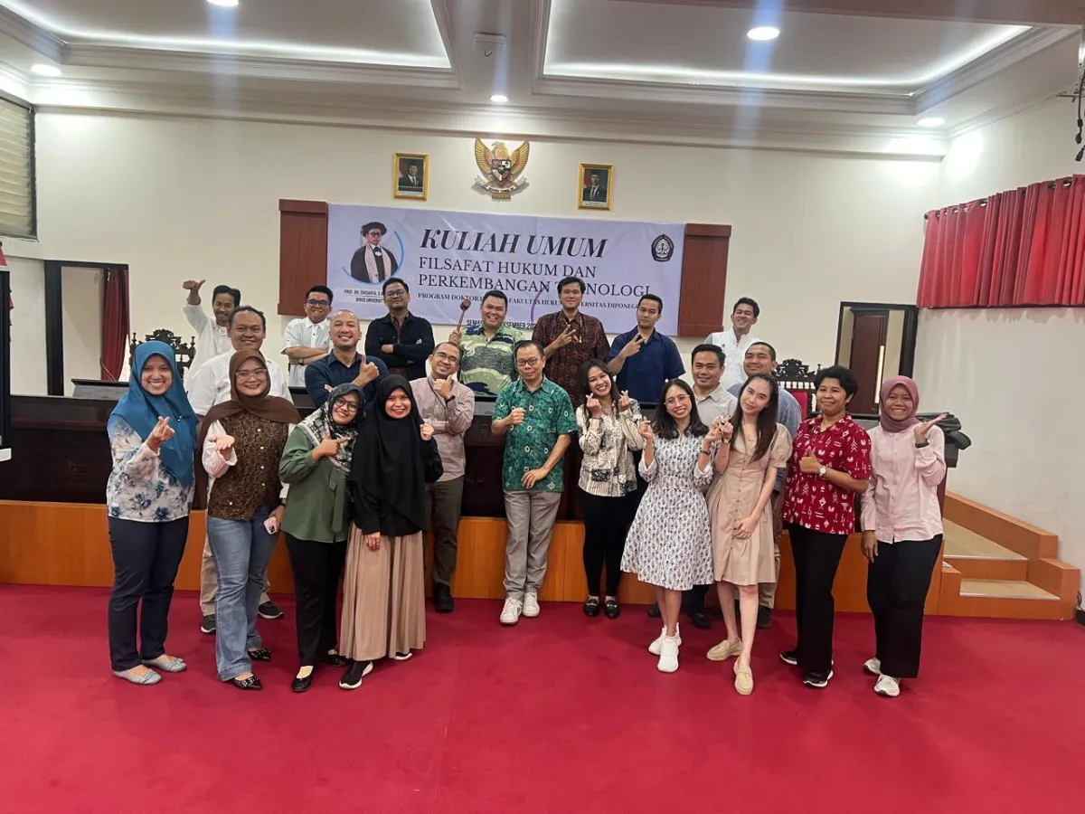 Kuliah Umum PDIH Undip: Refleksi Hukum dalam Era Teknologi