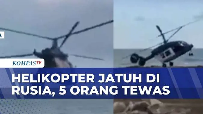 Helikopter Jatuh di Rusia, Lima Korban Jiwa