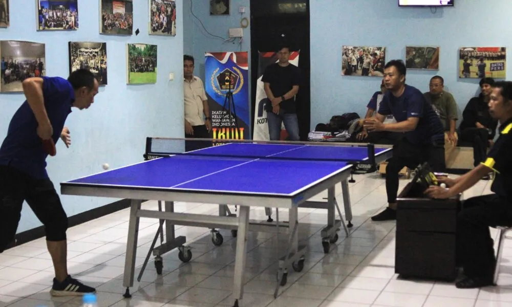 Juara Pertama Turnamen Tenis Meja PWI Kota Bogor, Untung Bachtiar