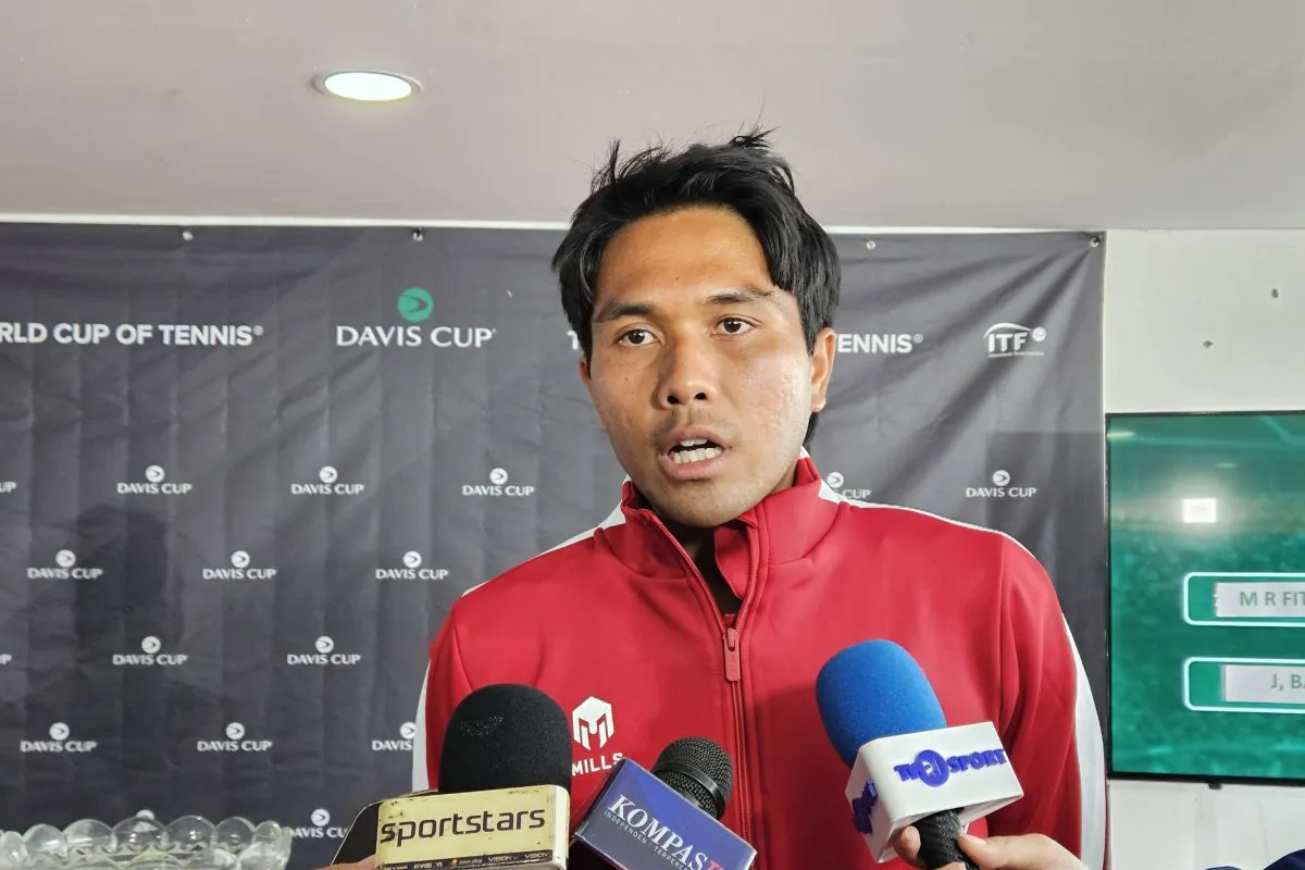 Rifqi Fitriadi Siap Hadapi Tantangan Sebagai Tunggal Pertama di Piala Davis