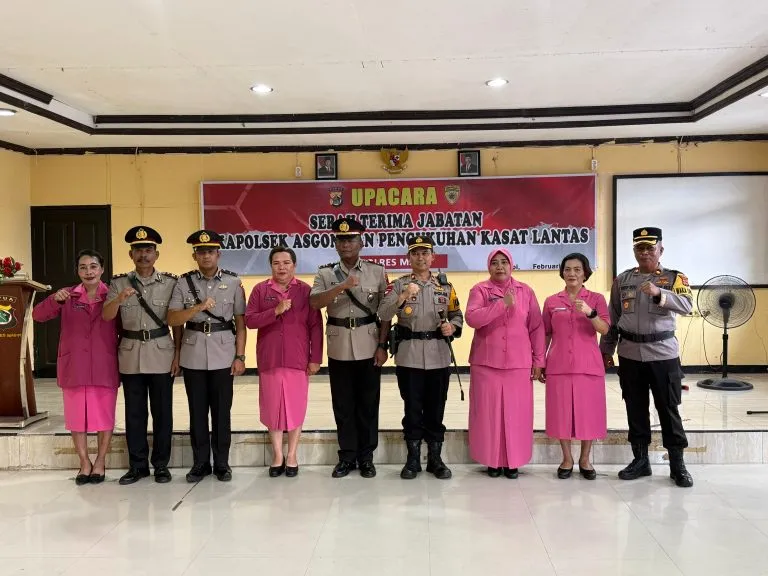 Kapolres Mappi Laksanakan Sertijab dan Pengukuhan Pejabat Baru
