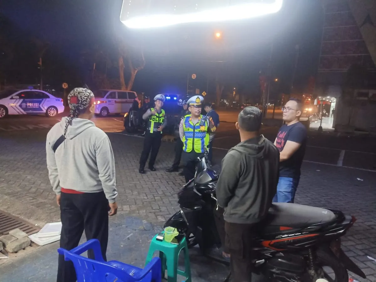 Polresta Pontianak Lakukan Patroli Blue Light Cegah Balap Liar dan Tawuran