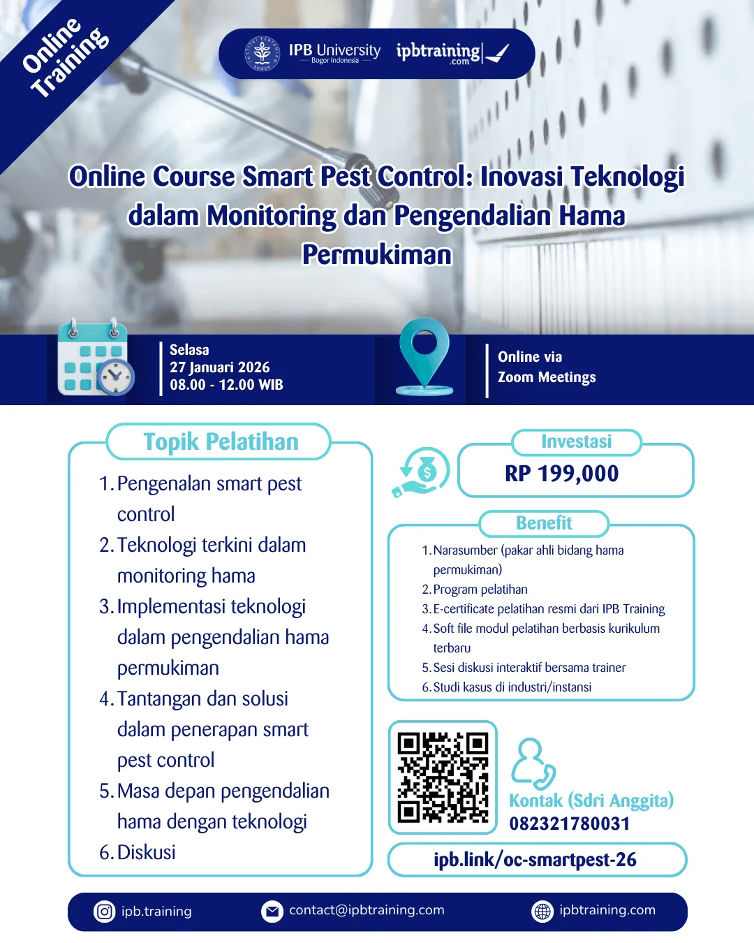 Pelatihan Online Pengendalian Hama dengan Teknologi Terkini