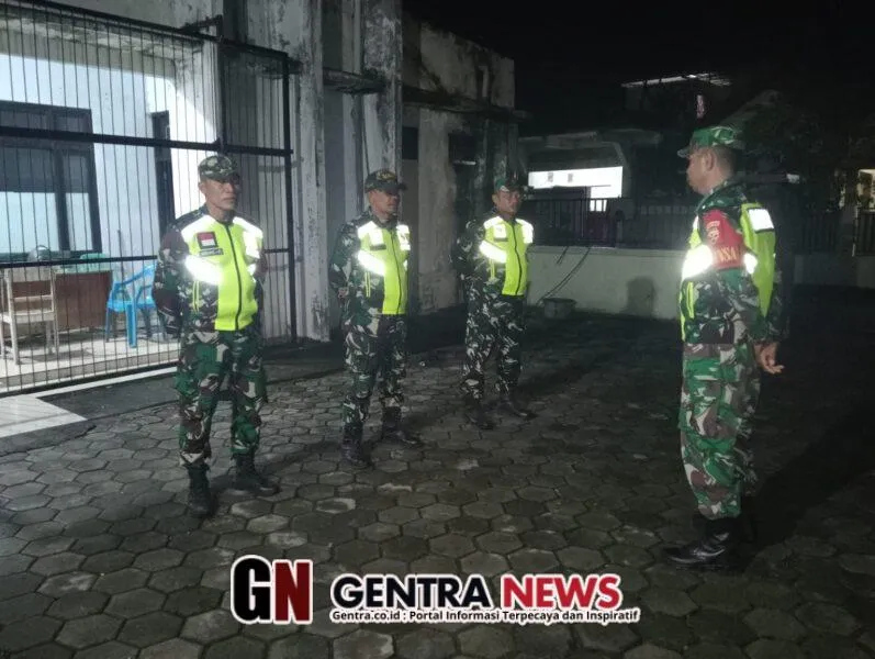 Koramil Bima Lakukan Patroli Malam Cegah Gangguan Ketertiban