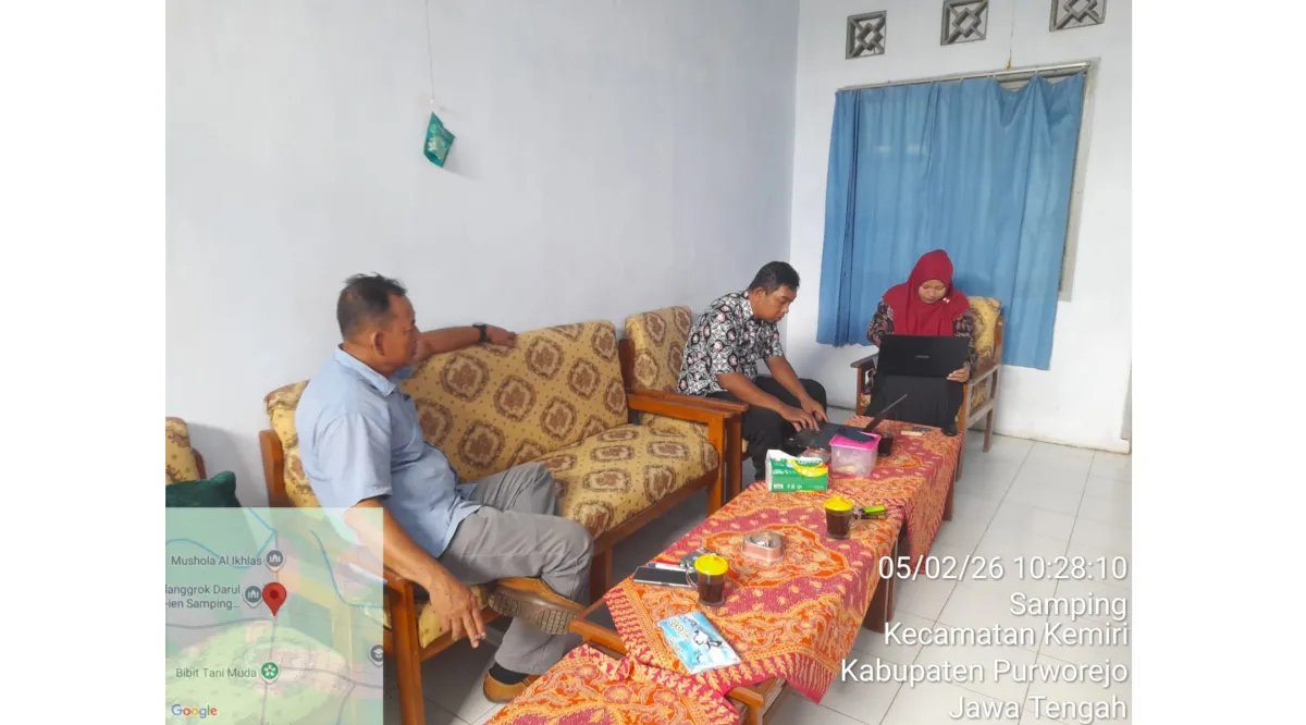 BPKPAD Purworejo Lakukan Pendampingan Pemutakhiran Data PBB-P2 di Desa Samping