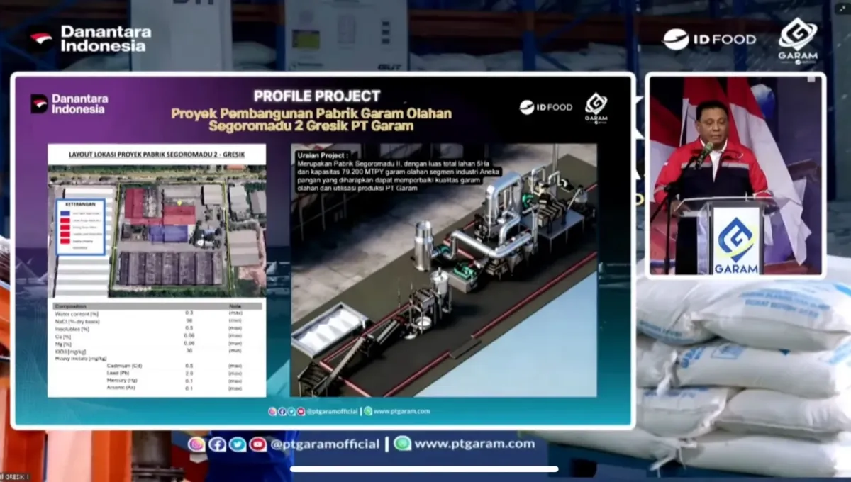 PT Garam Investasikan Rp3 Triliun untuk Modernisasi Industri Garam Nasional