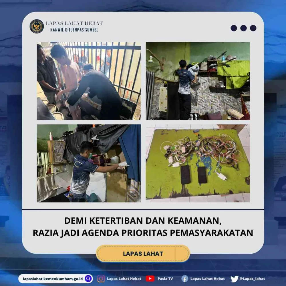 Razia Rutin Lapas Lahat Tingkatkan Keamanan dan Ketertiban