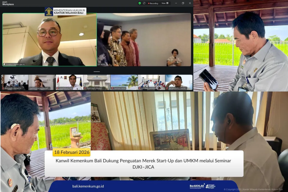 Kemenkum Bali Gelar Seminar Dorong Daya Saing Start-Up dan UMKM Melalui Pelindungan Merek