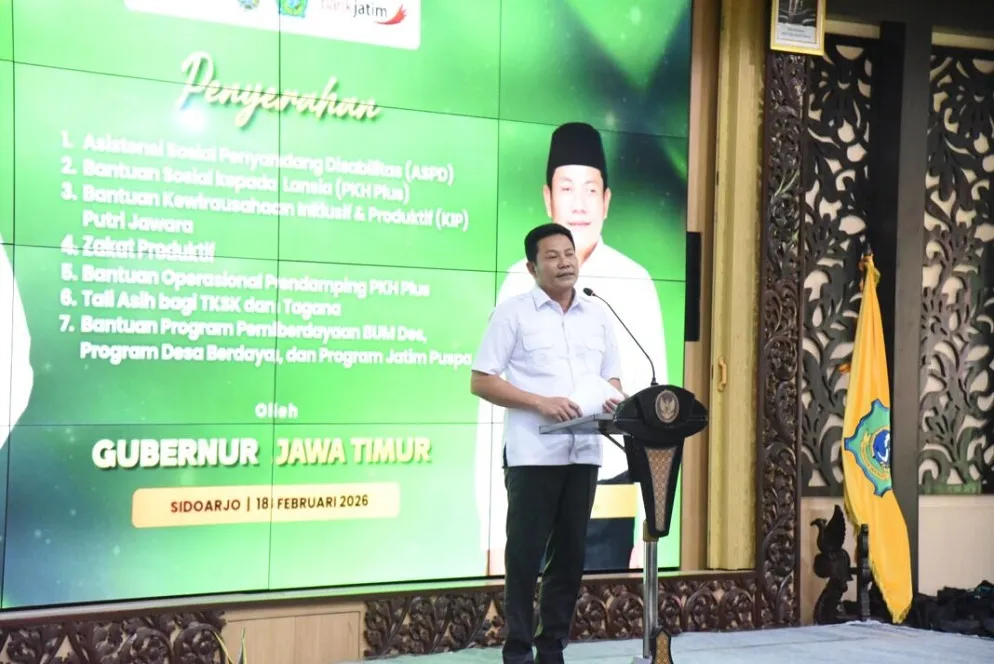 Gubernur Jatim Salurkan Bantuan Sosial Rp3 M ke Sidoarjo Menjelang Ramadan