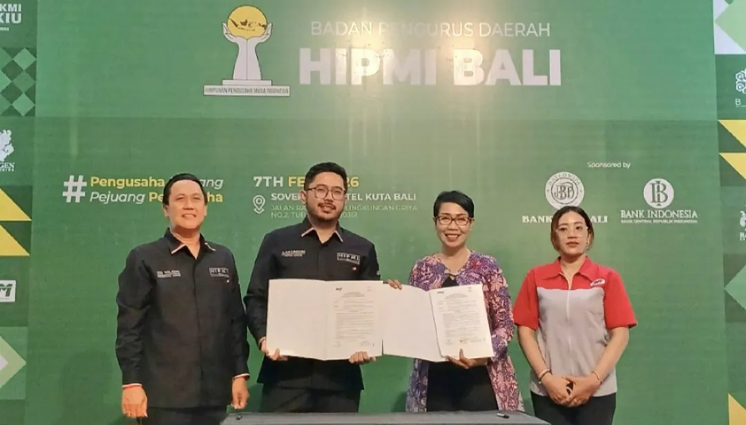 JNE dan HIPMI Bali Tandatangani Kerja Sama Dorong UMKM