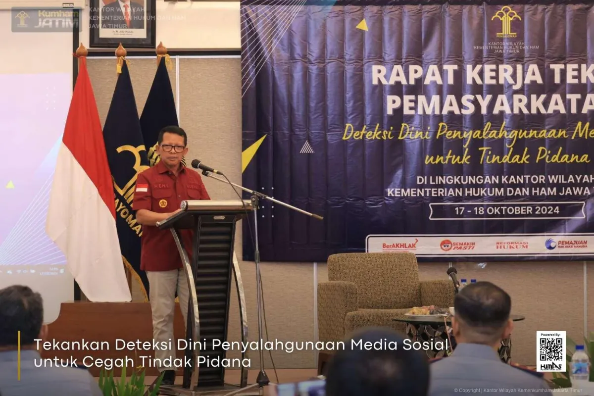 Kemenkumham Jatim Tekankan Deteksi Dini Penyalahgunaan Media Sosial