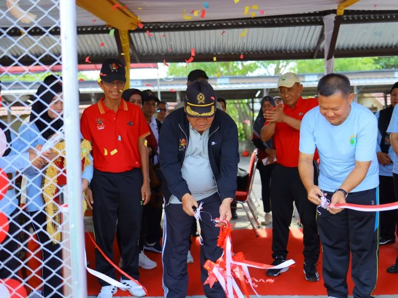 Peresmian SP Arena: Lapangan Tenis Hasil Gotong Royong PN Maros
