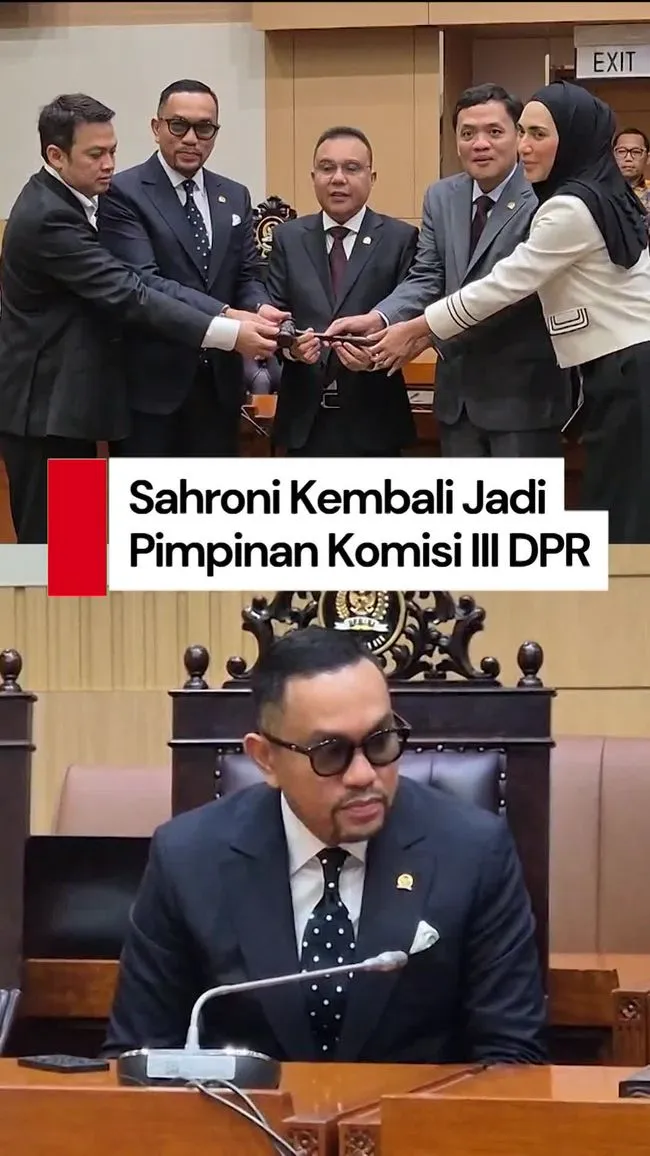Ahmad Sahroni Dilantik Sebagai Wakil Ketua Komisi III DPR