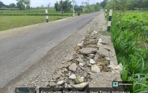 Kualitas Infrastruktur di Tuban Dipertanyakan, Jalan Poros Desa Jebol Kurang dari Setahun